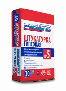 5536 №5 Штукатурка гипс.машин.,и руч.нанесения  30кг (50шт./пал)