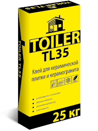 6444 TOILER TL 35 Клей для керам.плитки и керамогр.25кг(54шт)
