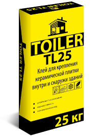 6443 TOILER TL 25 Клей для керамической плитки 25кг(54шт)