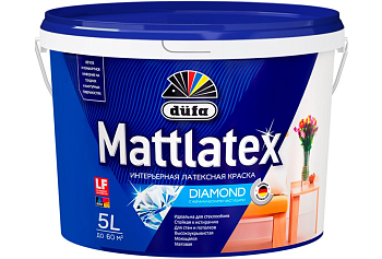 H248 Dufa Mattlatex D100 Краска латексная для влажных помещений матовая белая 5л