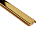 БМ 108 Бордюр металлический золото глянцевый 12*500 мм (99 шт. в уп.)